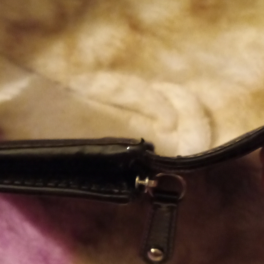 Coach Madison Op C Black Patent Leather Bi-fold Wallet With Gold Accents EUC - Picture 12 of 13